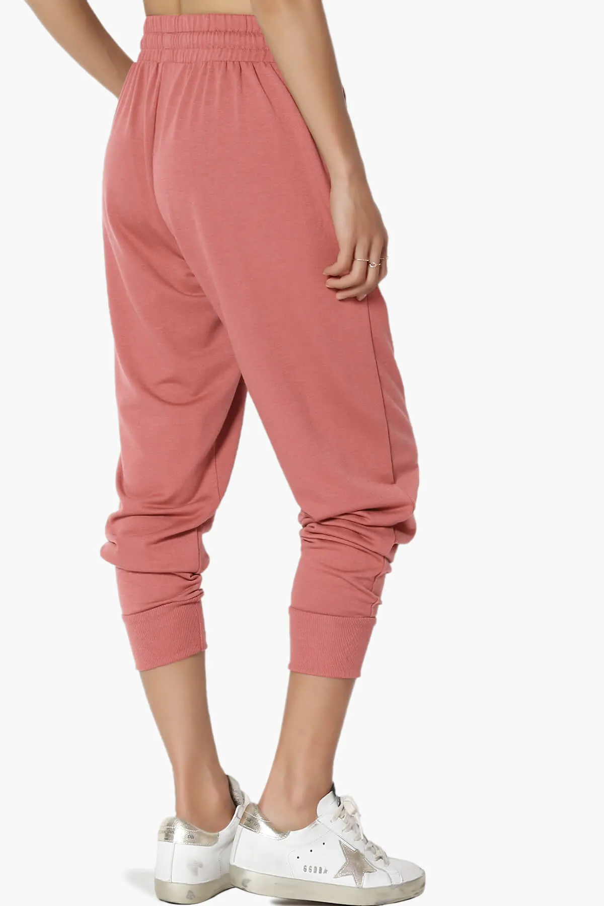 Lanette Drawstring Jersey Jogger Pants