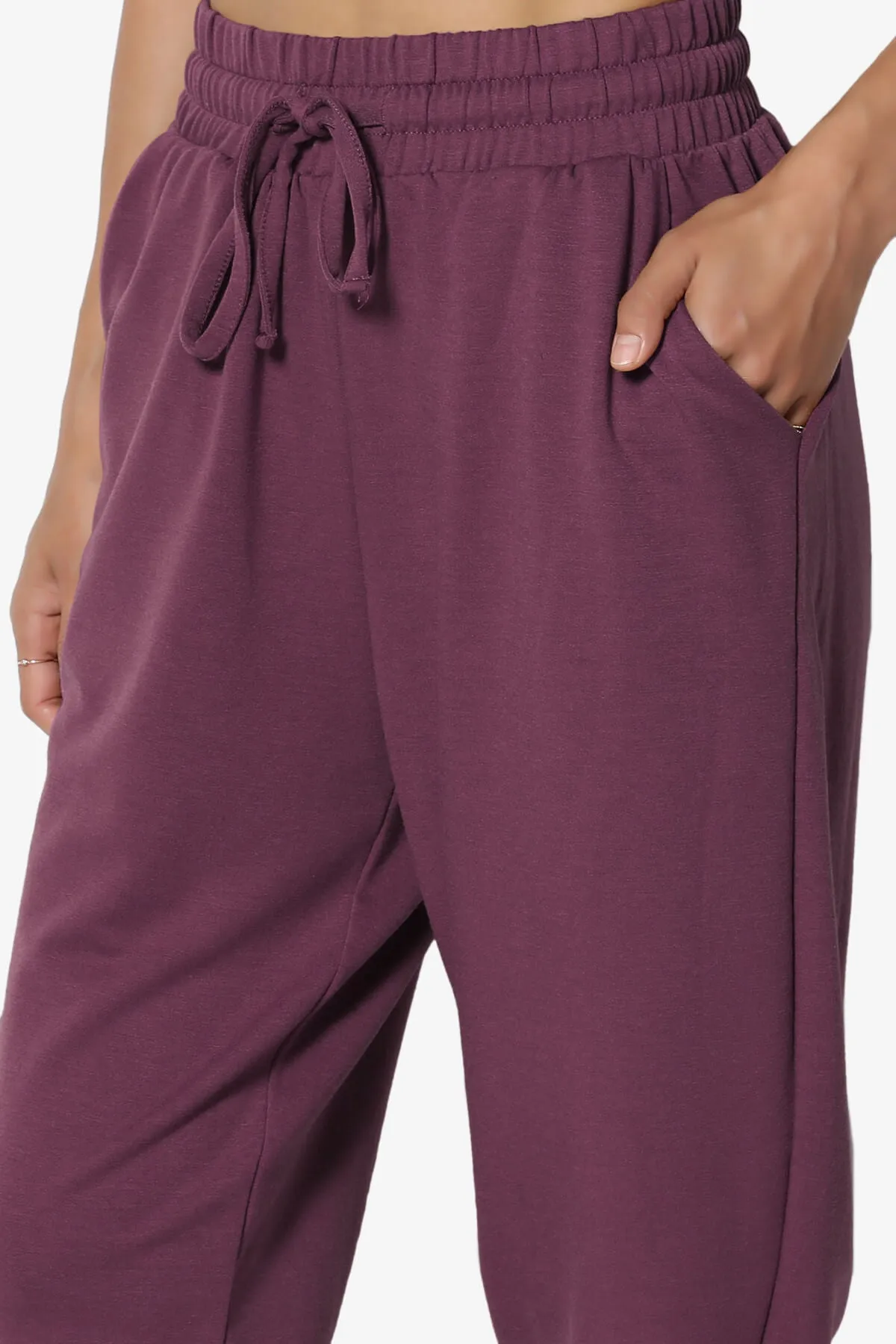 Lanette Drawstring Jersey Jogger Pants