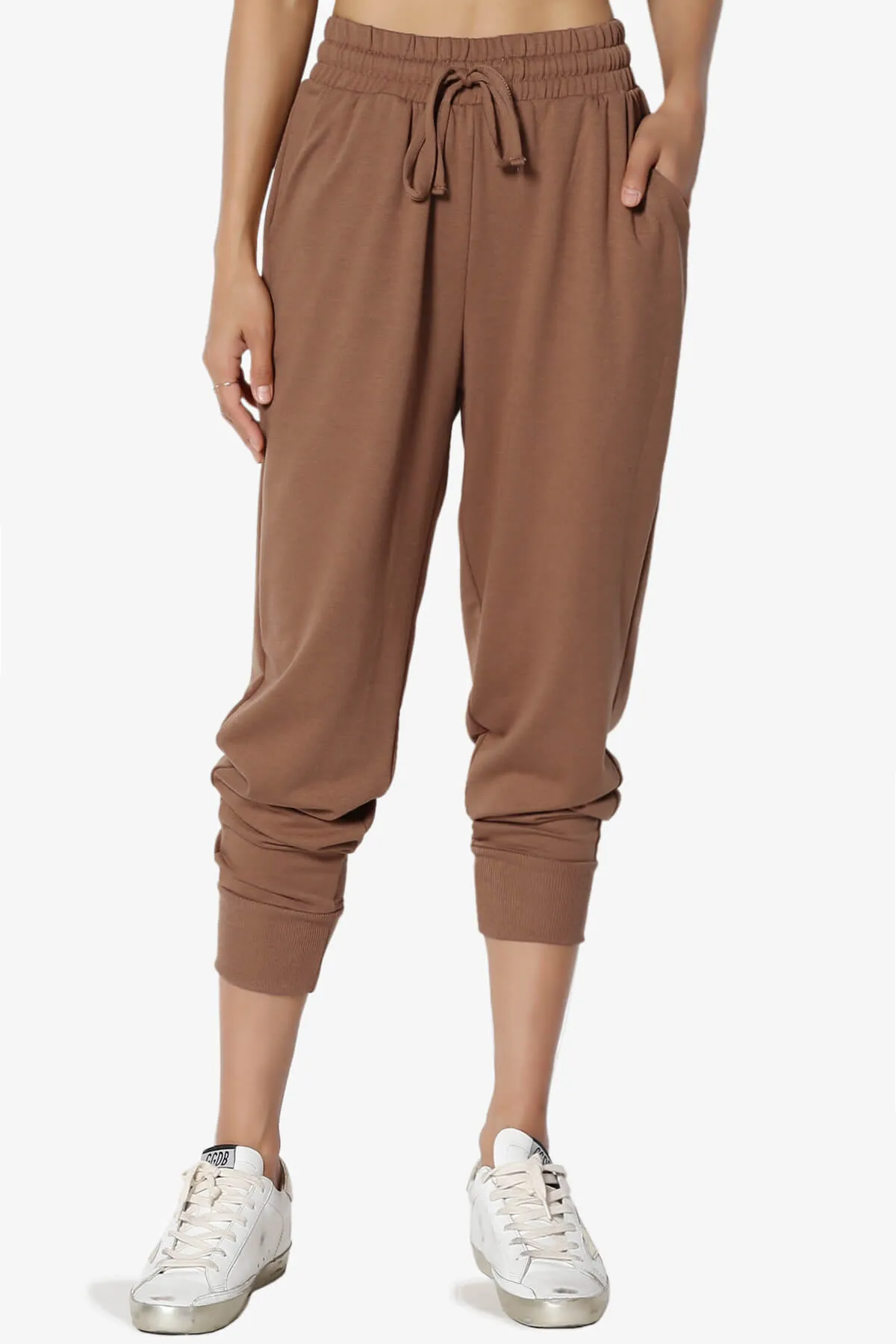 Lanette Drawstring Jersey Jogger Pants