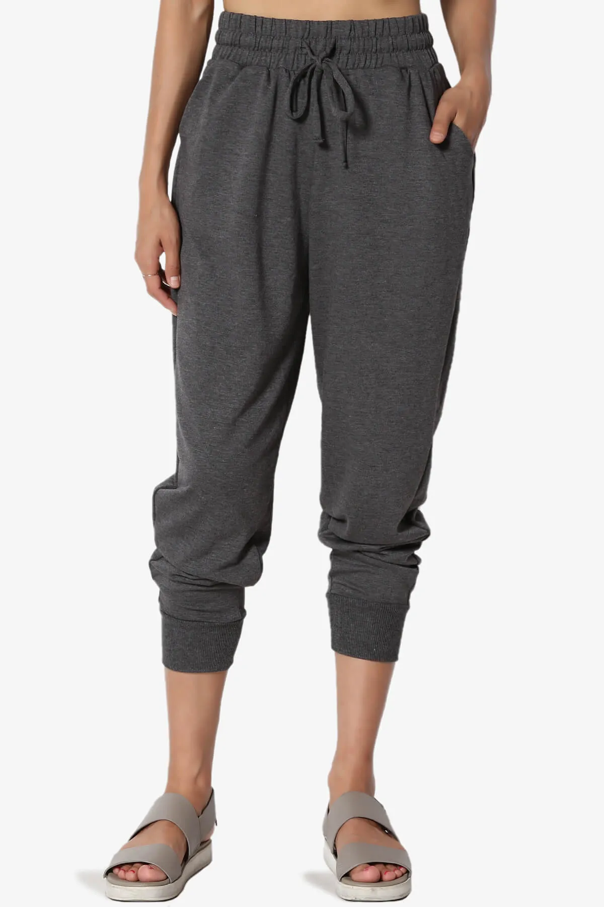 Lanette Drawstring Jersey Jogger Pants