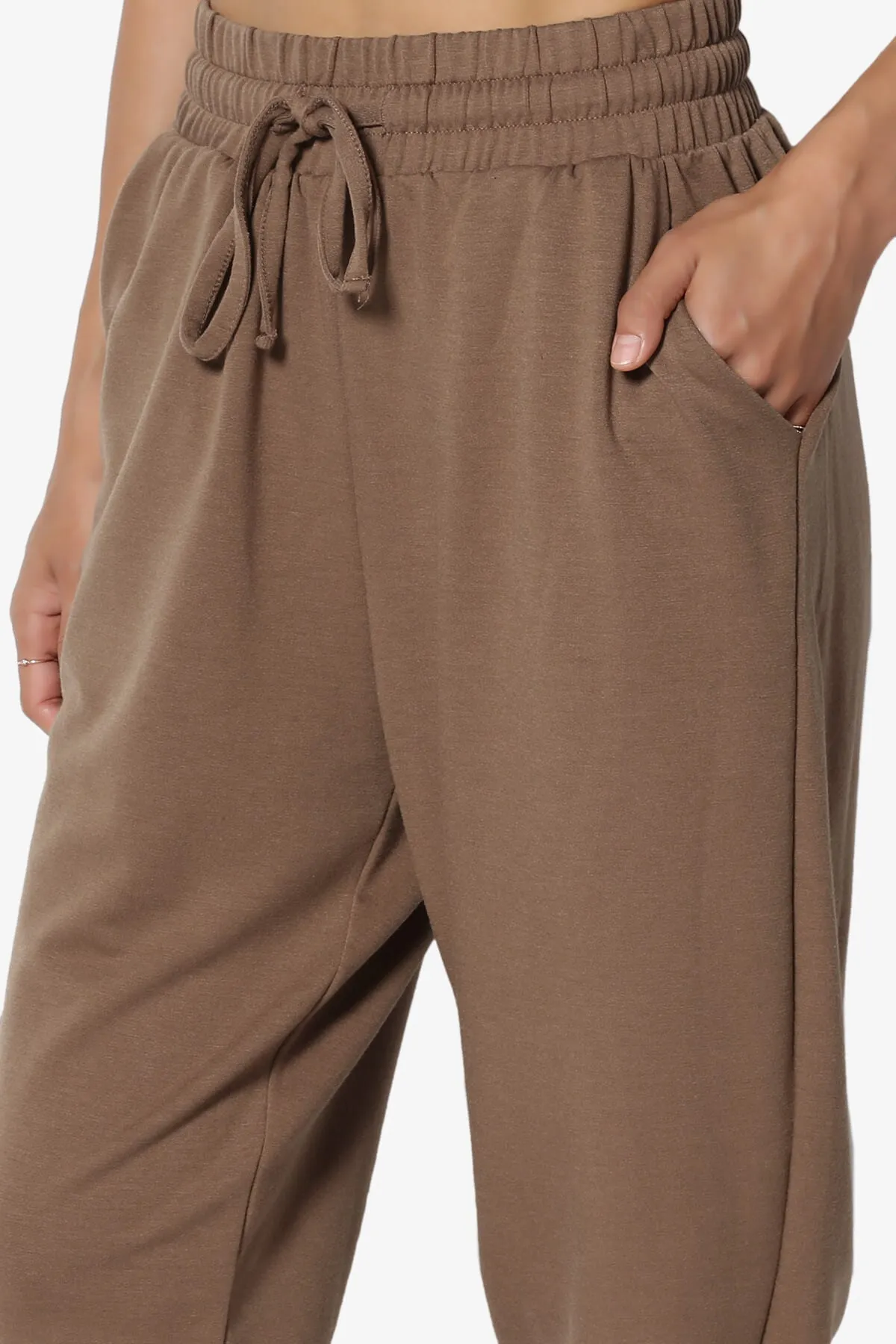 Lanette Drawstring Jersey Jogger Pants