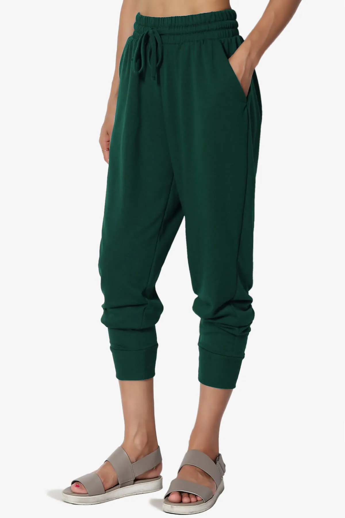 Lanette Drawstring Jersey Jogger Pants