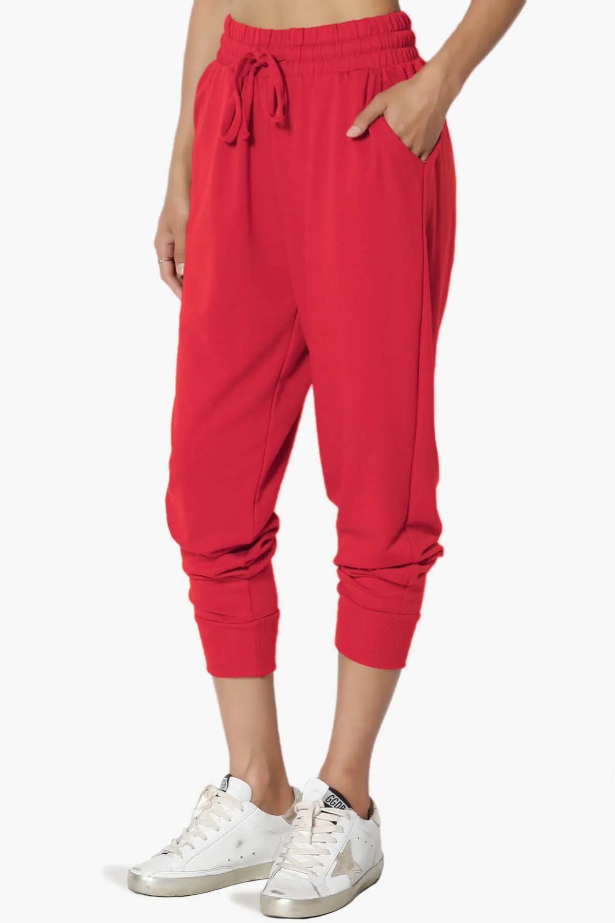 Lanette Drawstring Jersey Jogger Pants