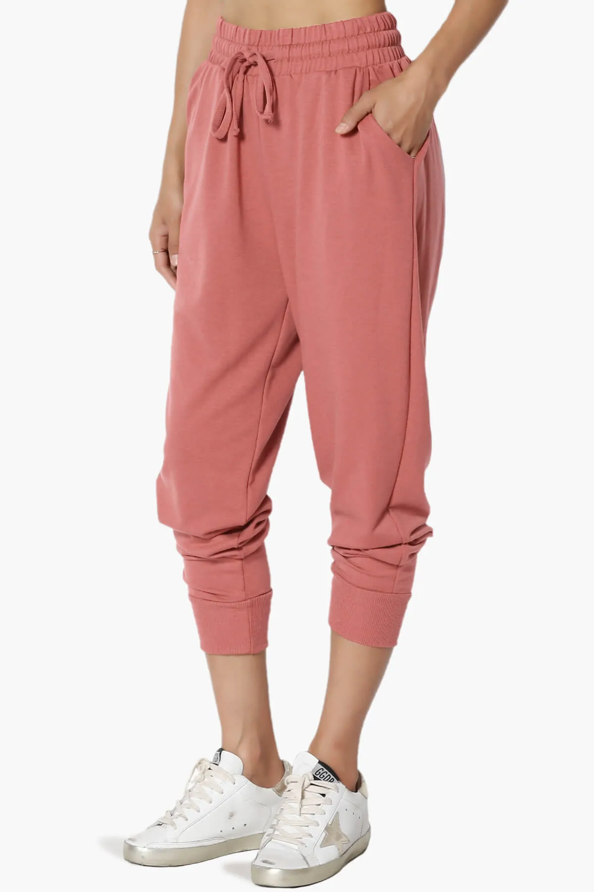 Lanette Drawstring Jersey Jogger Pants
