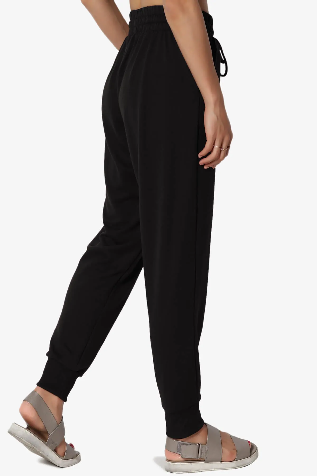 Lanette Drawstring Jersey Jogger Pants