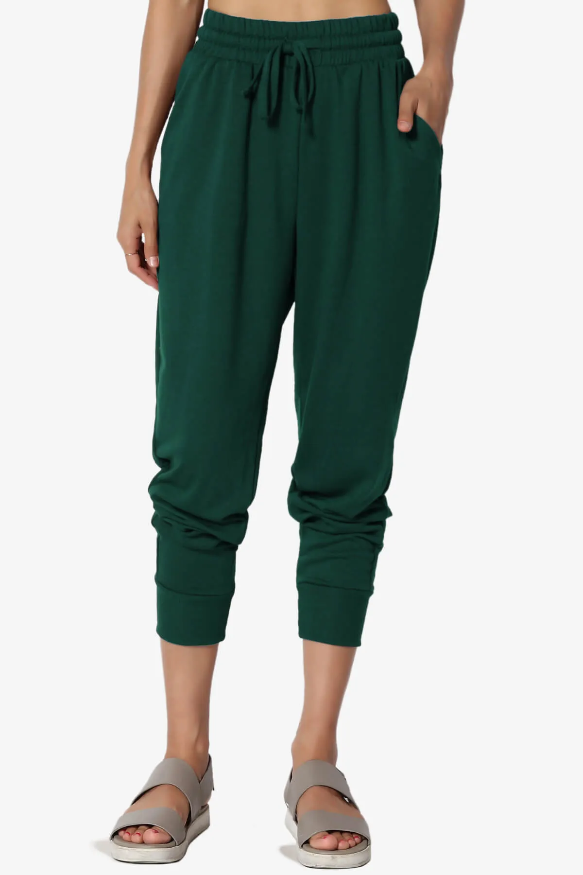 Lanette Drawstring Jersey Jogger Pants