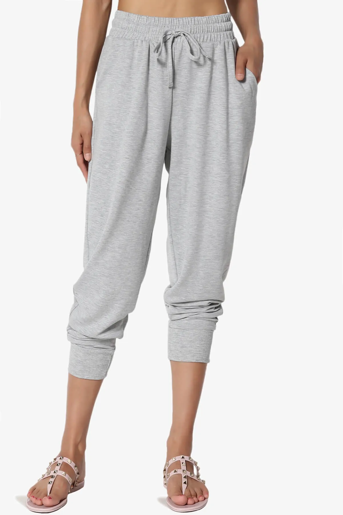 Lanette Drawstring Jersey Jogger Pants