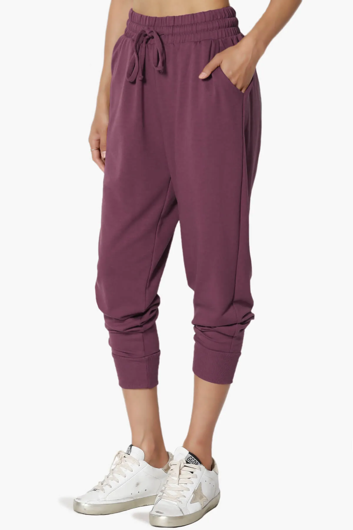 Lanette Drawstring Jersey Jogger Pants