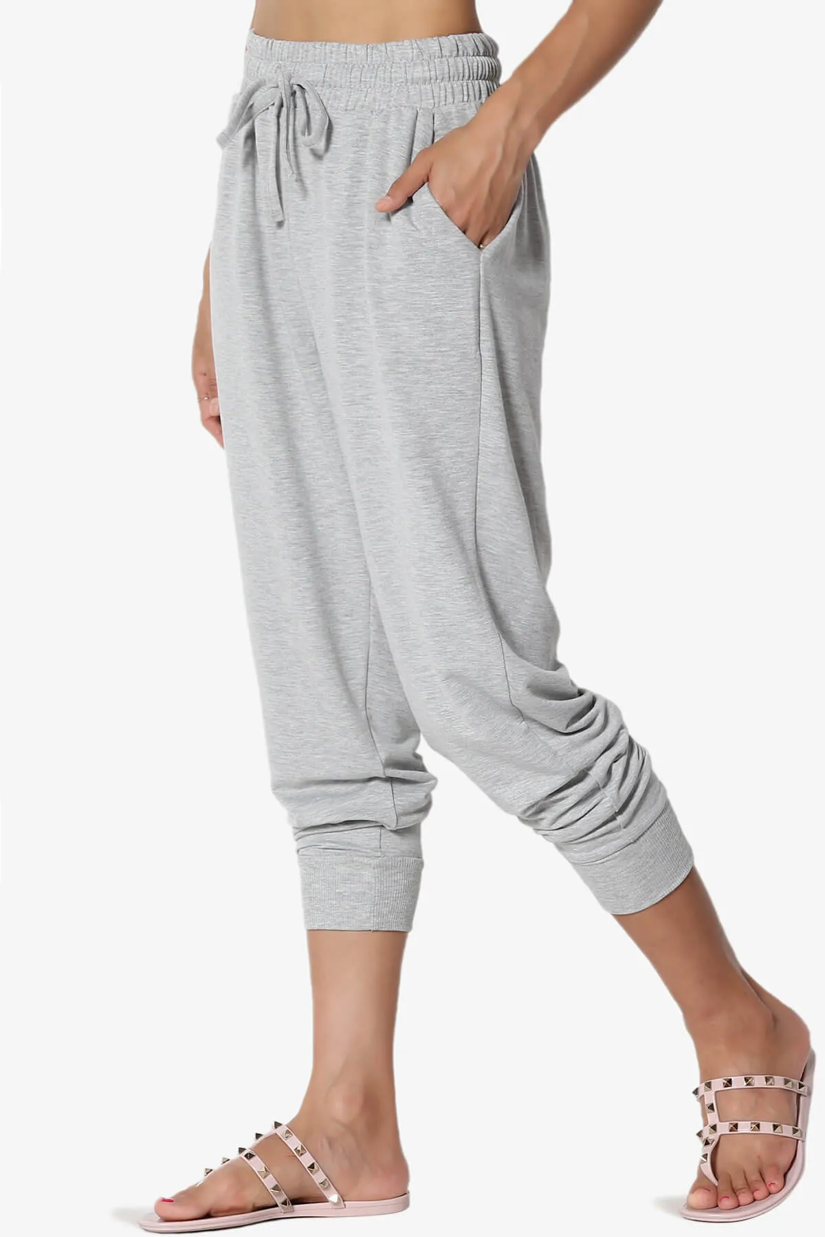 Lanette Drawstring Jersey Jogger Pants