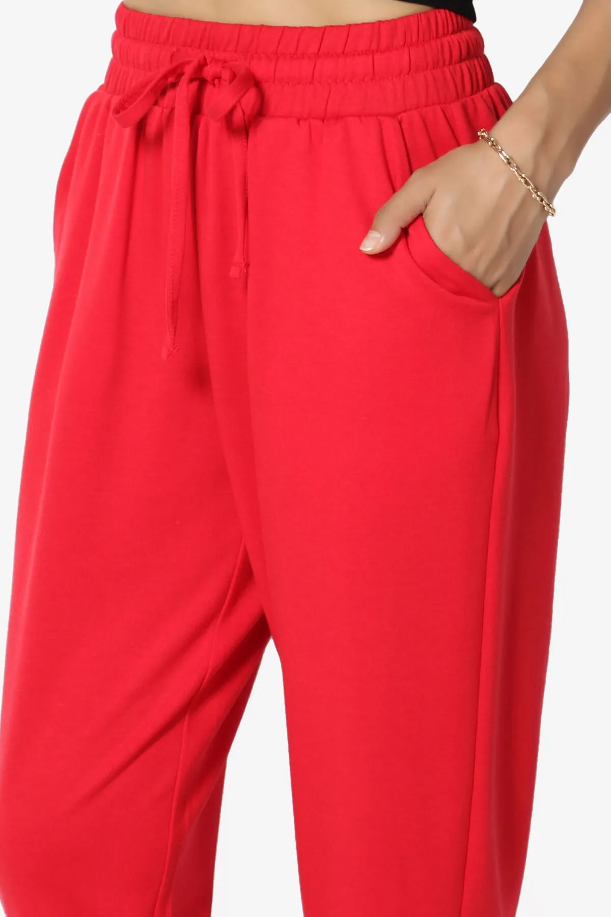 Lanette Drawstring Jersey Jogger Pants
