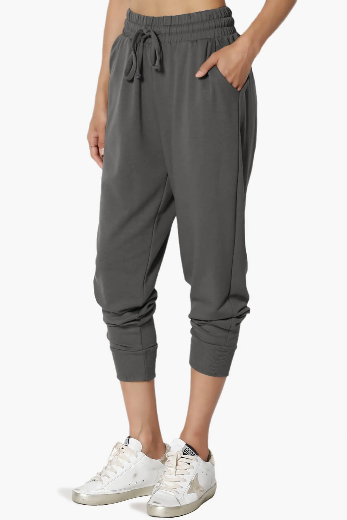 Lanette Drawstring Jersey Jogger Pants