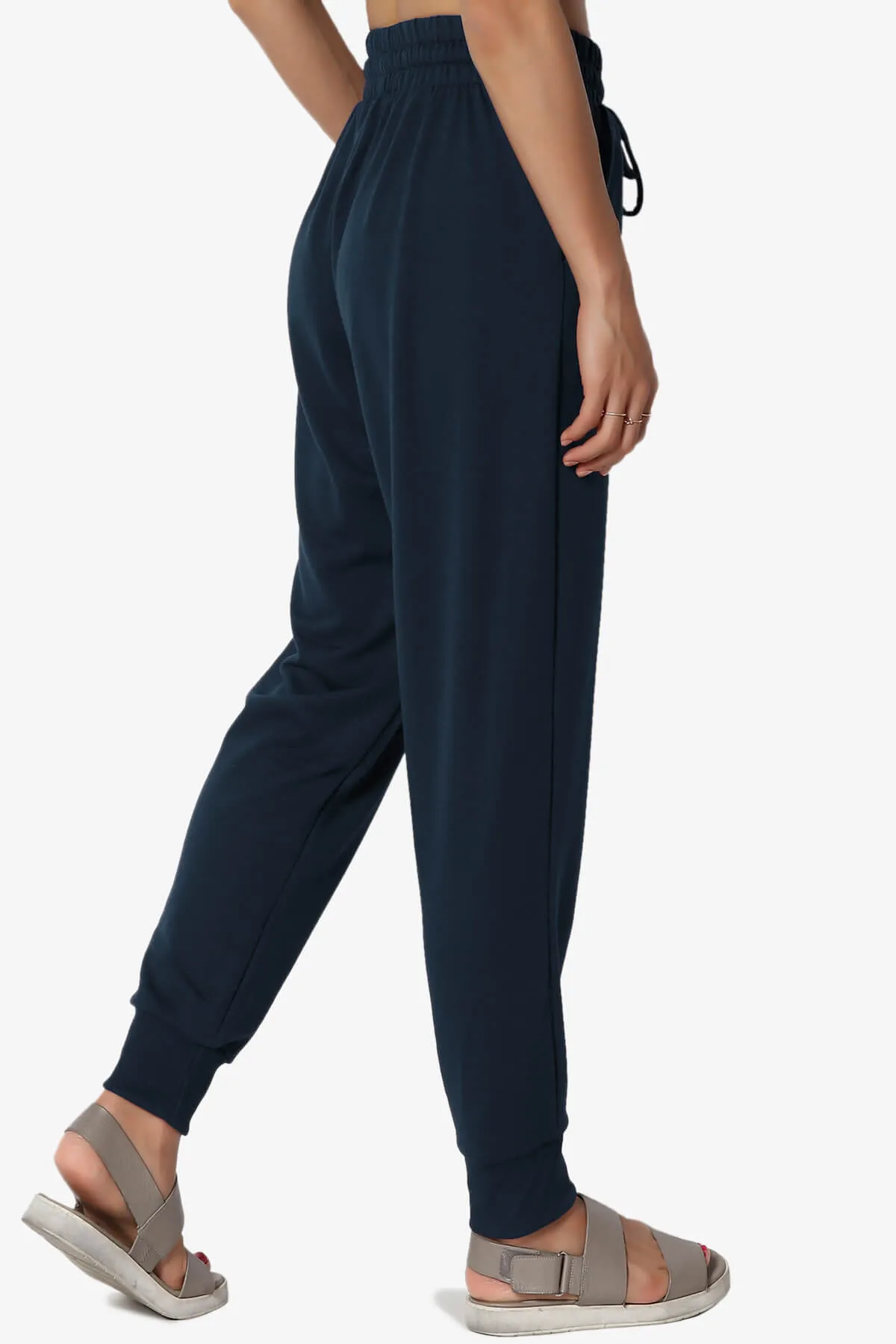 Lanette Drawstring Jersey Jogger Pants