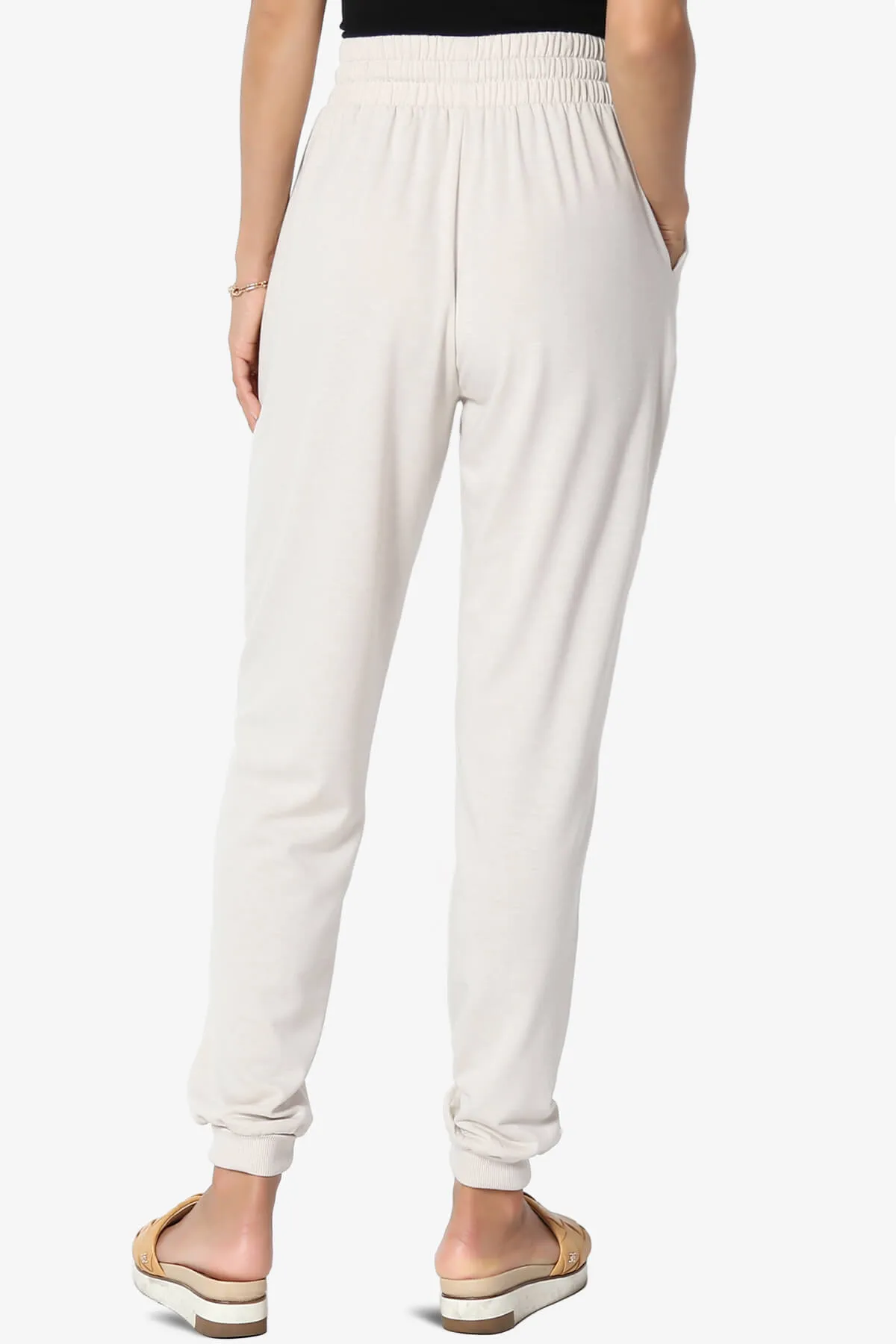 Lanette Drawstring Jersey Jogger Pants