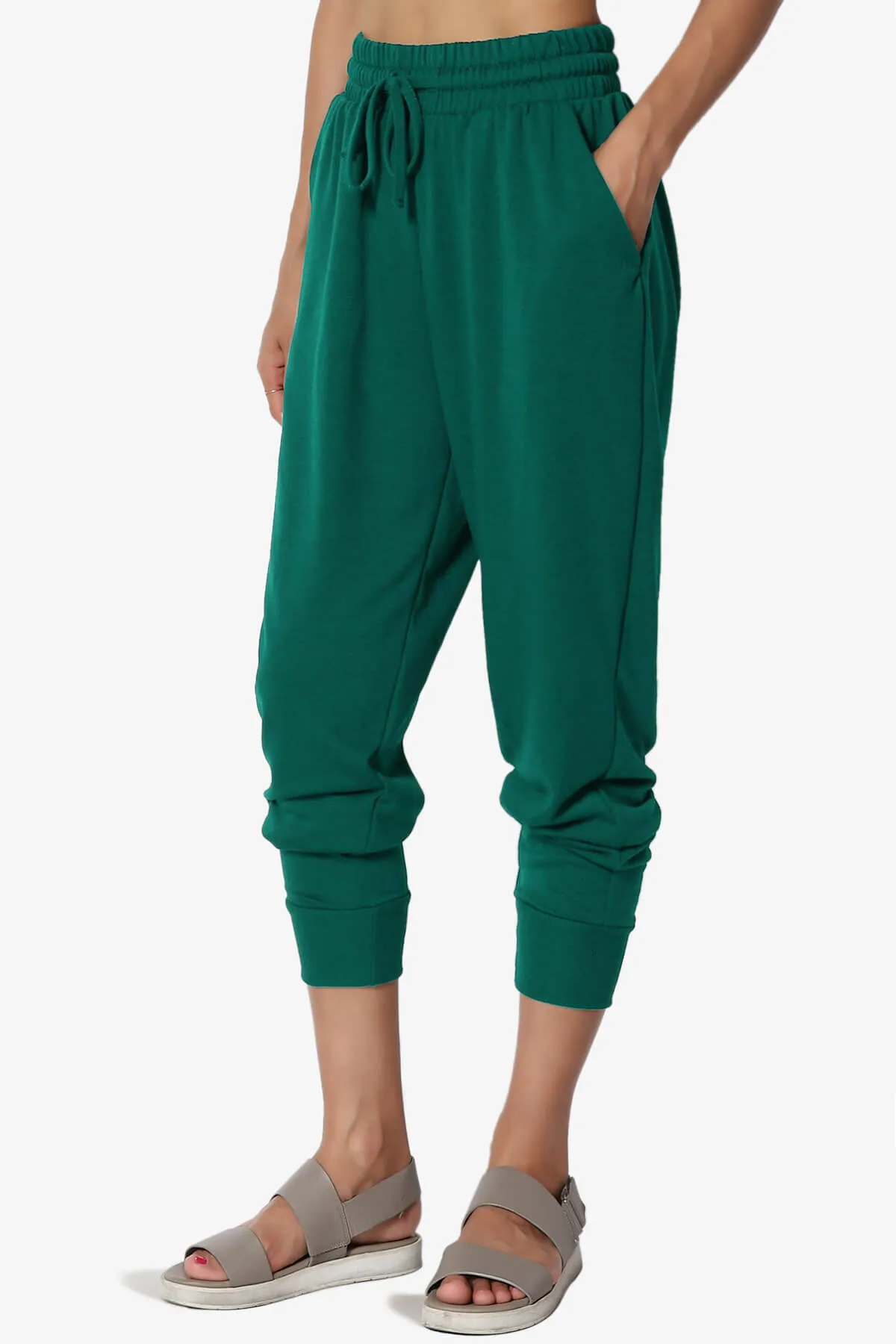 Lanette Drawstring Jersey Jogger Pants