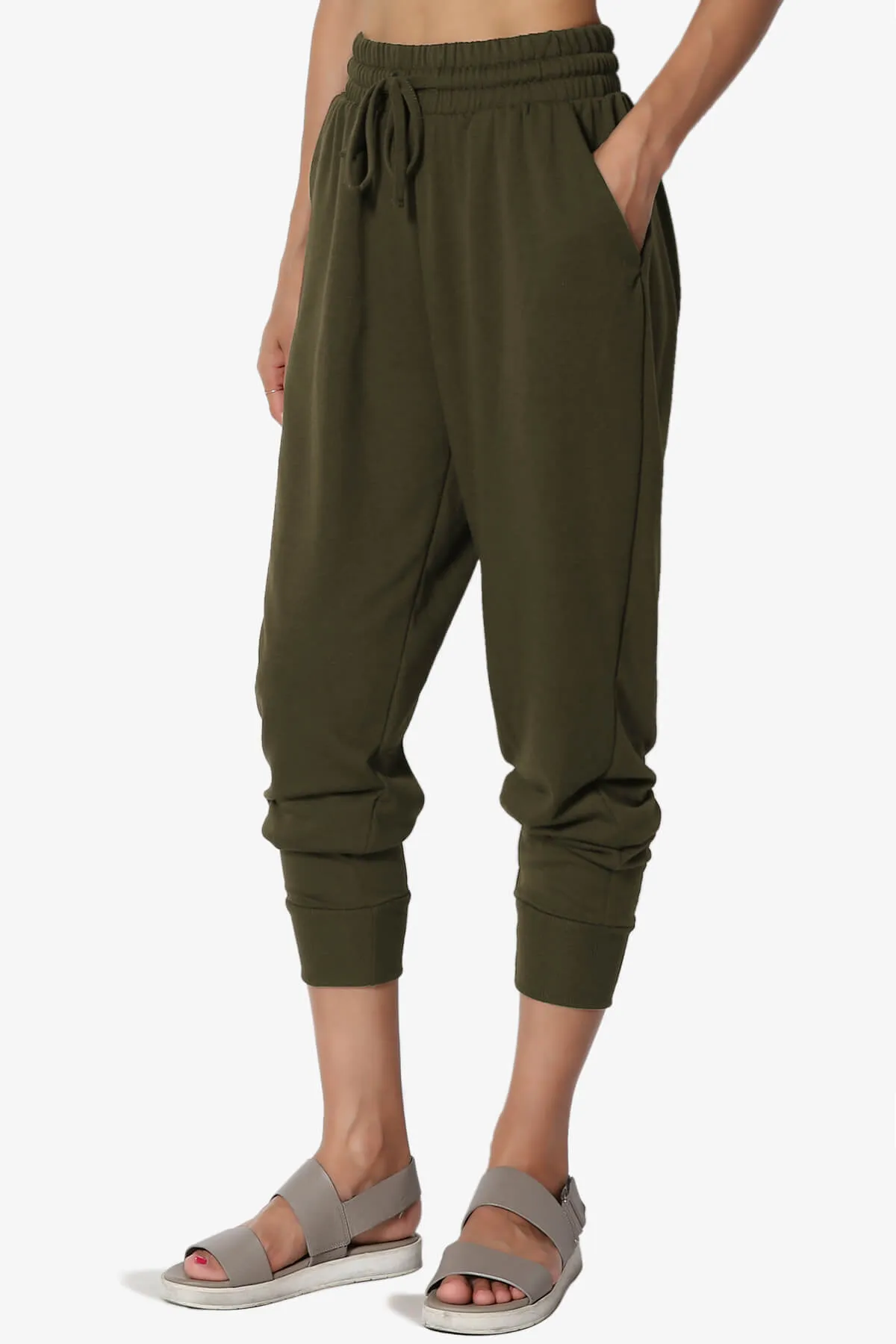 Lanette Drawstring Jersey Jogger Pants