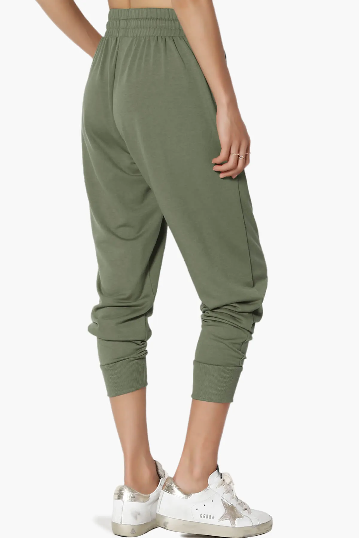 Lanette Drawstring Jersey Jogger Pants
