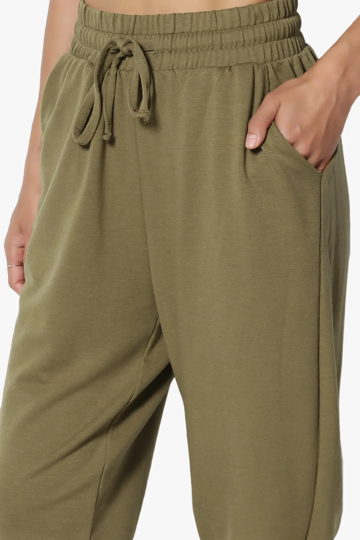 Lanette Drawstring Jersey Jogger Pants