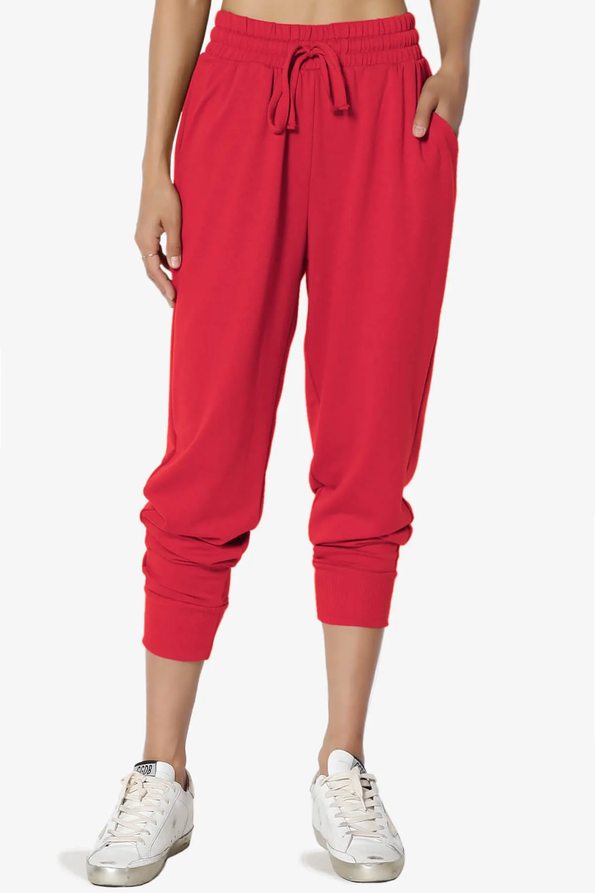 Lanette Drawstring Jersey Jogger Pants