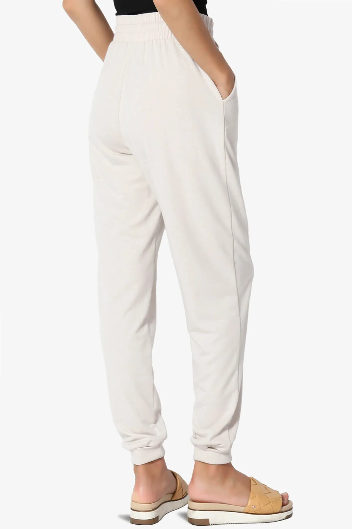 Lanette Drawstring Jersey Jogger Pants