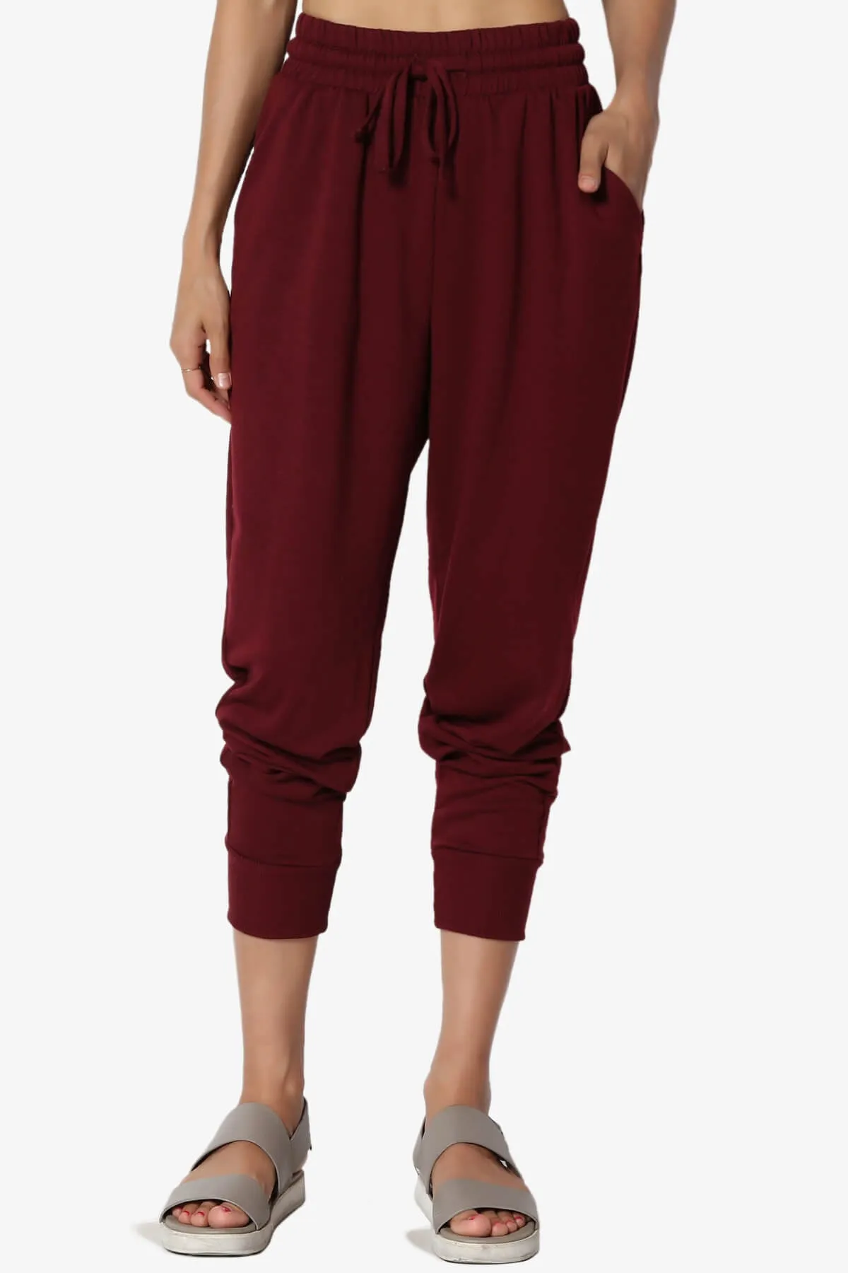 Lanette Drawstring Jersey Jogger Pants