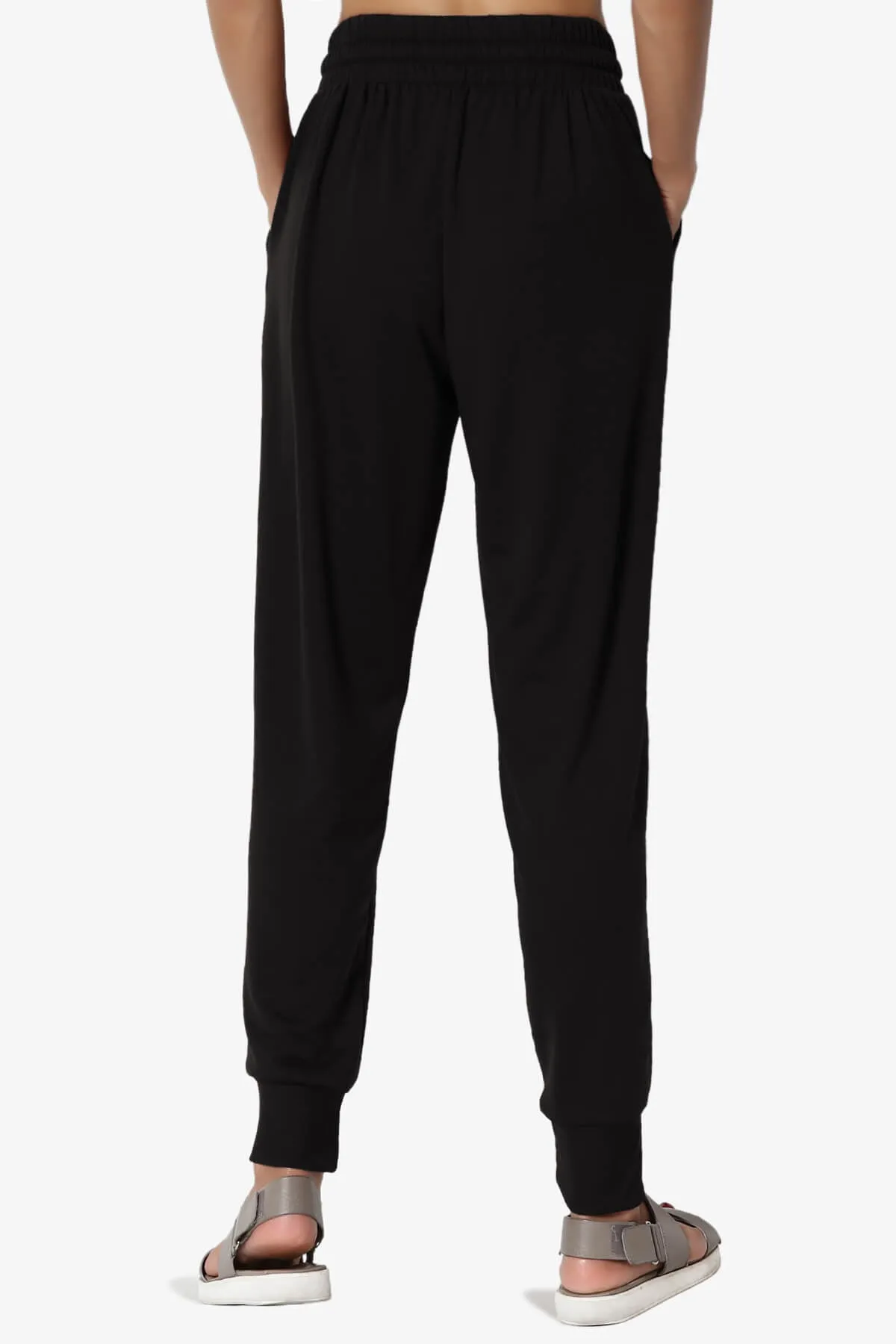Lanette Drawstring Jersey Jogger Pants