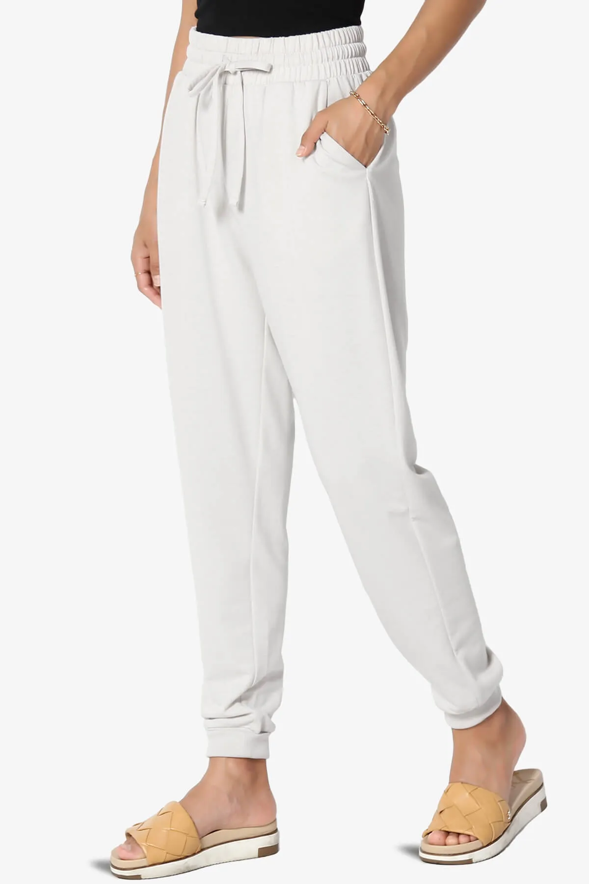 Lanette Drawstring Jersey Jogger Pants