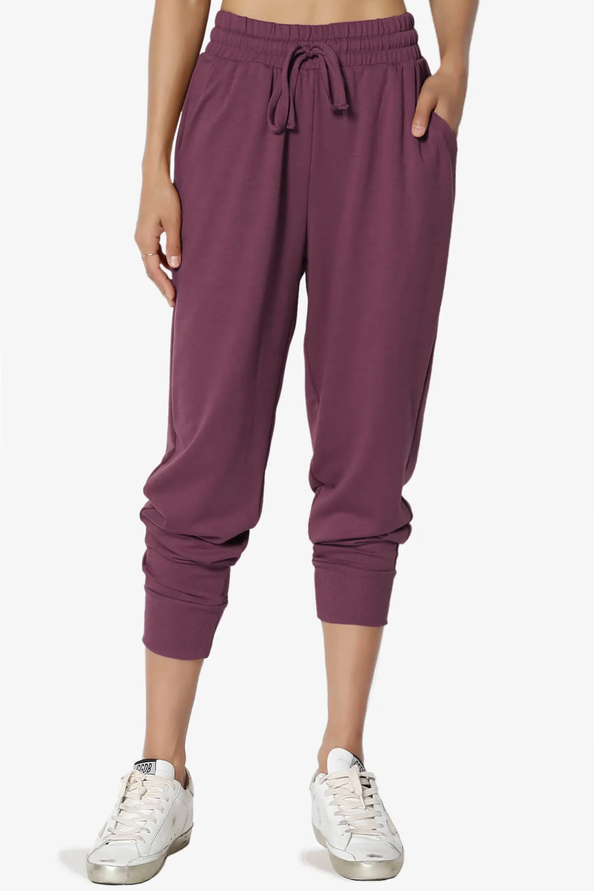 Lanette Drawstring Jersey Jogger Pants