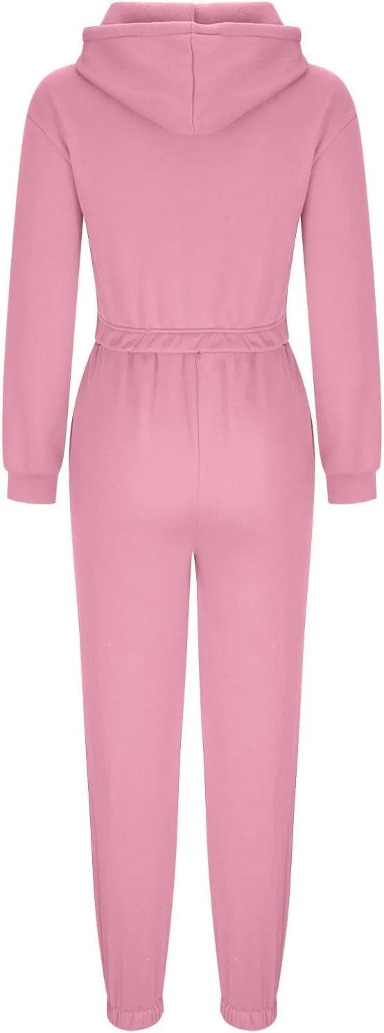 Lastesso Jogger Sets for Women 2 Piece Trendy Cropped Sweatshirt Hood High with Waist Sweatpants Soft Running Sweatsuits