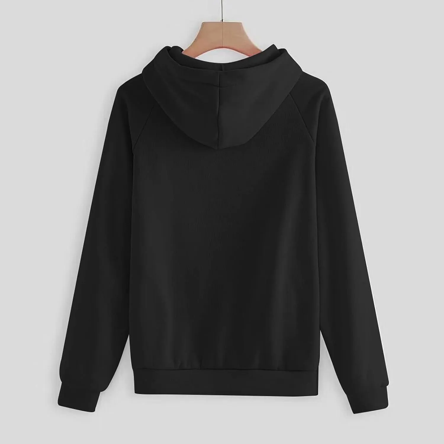 Lastesso Sweatsuit Set for Women Solid Loose Fit Sweatsuits Soft Long Sleeve Pullovers with Pockets Cozy Track Suit Sets