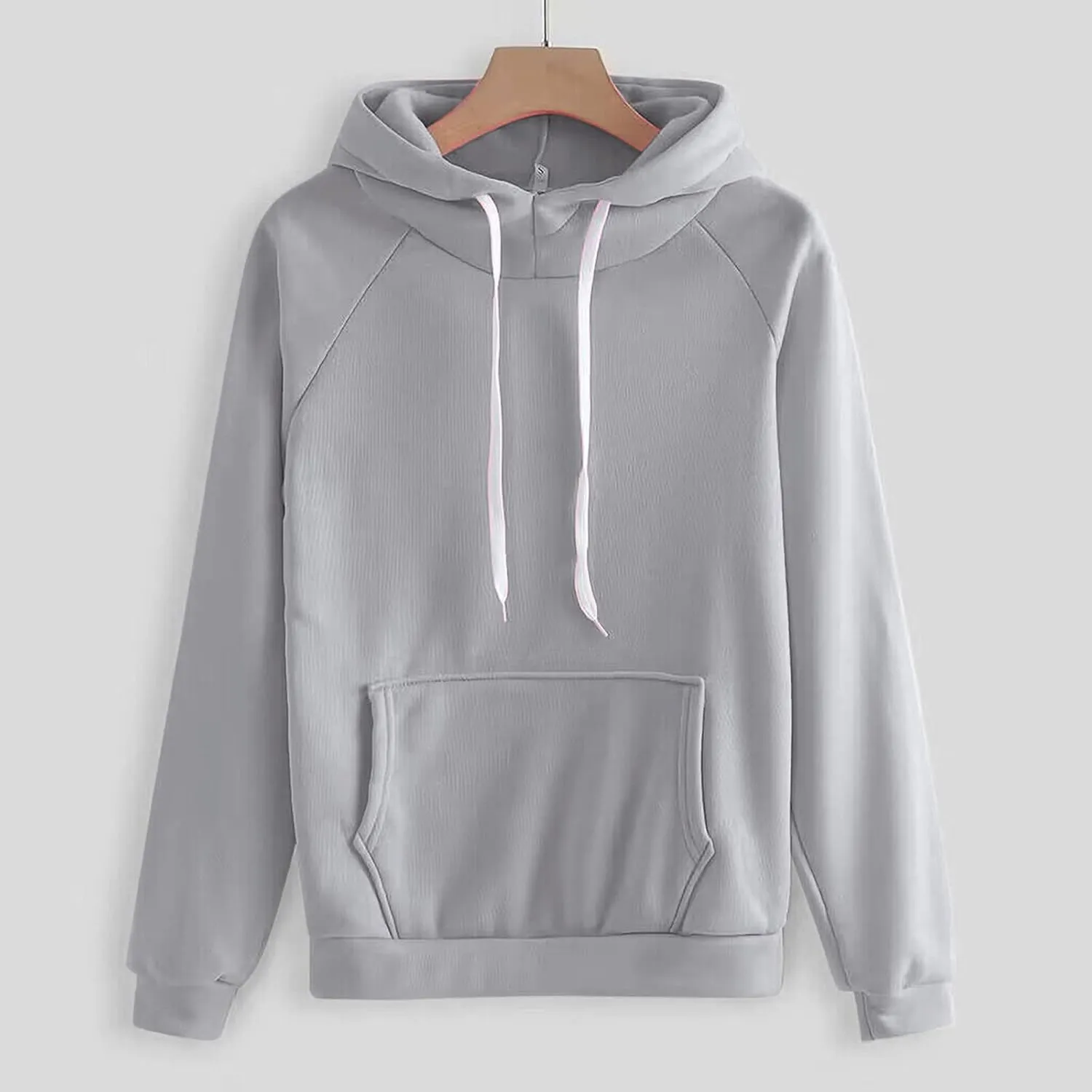 Lastesso Sweatsuit Set for Women Solid Loose Fit Sweatsuits Soft Long Sleeve Pullovers with Pockets Cozy Track Suit Sets