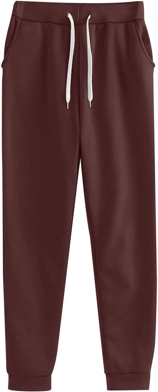 Lastesso Women Suits 2 Piece Set Csaual Solid Long Sleeve Pullovers Ankle Banded Tie Knot Long Sweatpants Soft Tracksuits Set