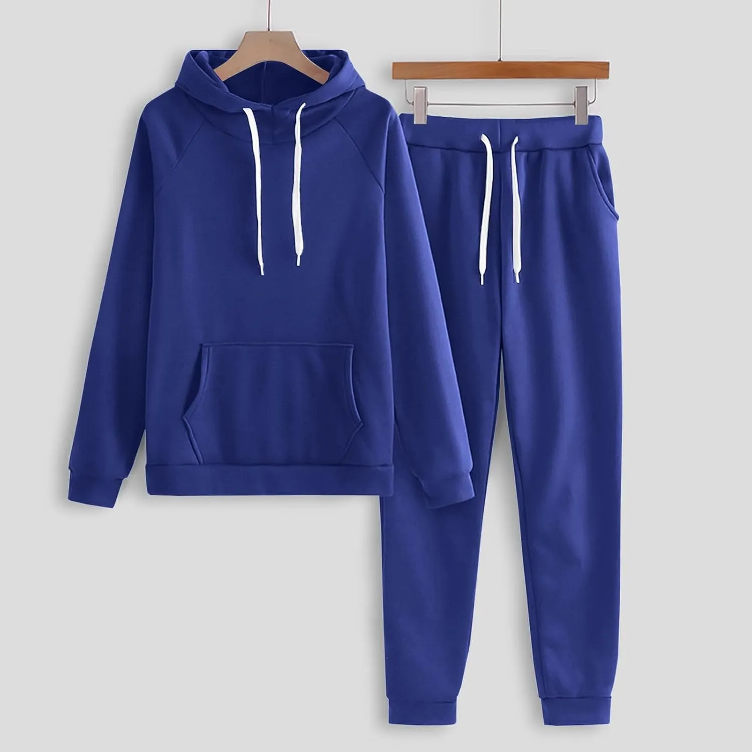 Lastesso Womens Jogger Set Casual Size Sweat Suit Soft Hoodies with Front Pocket Comfy Baggy Sweatpants Track Suits Clothes