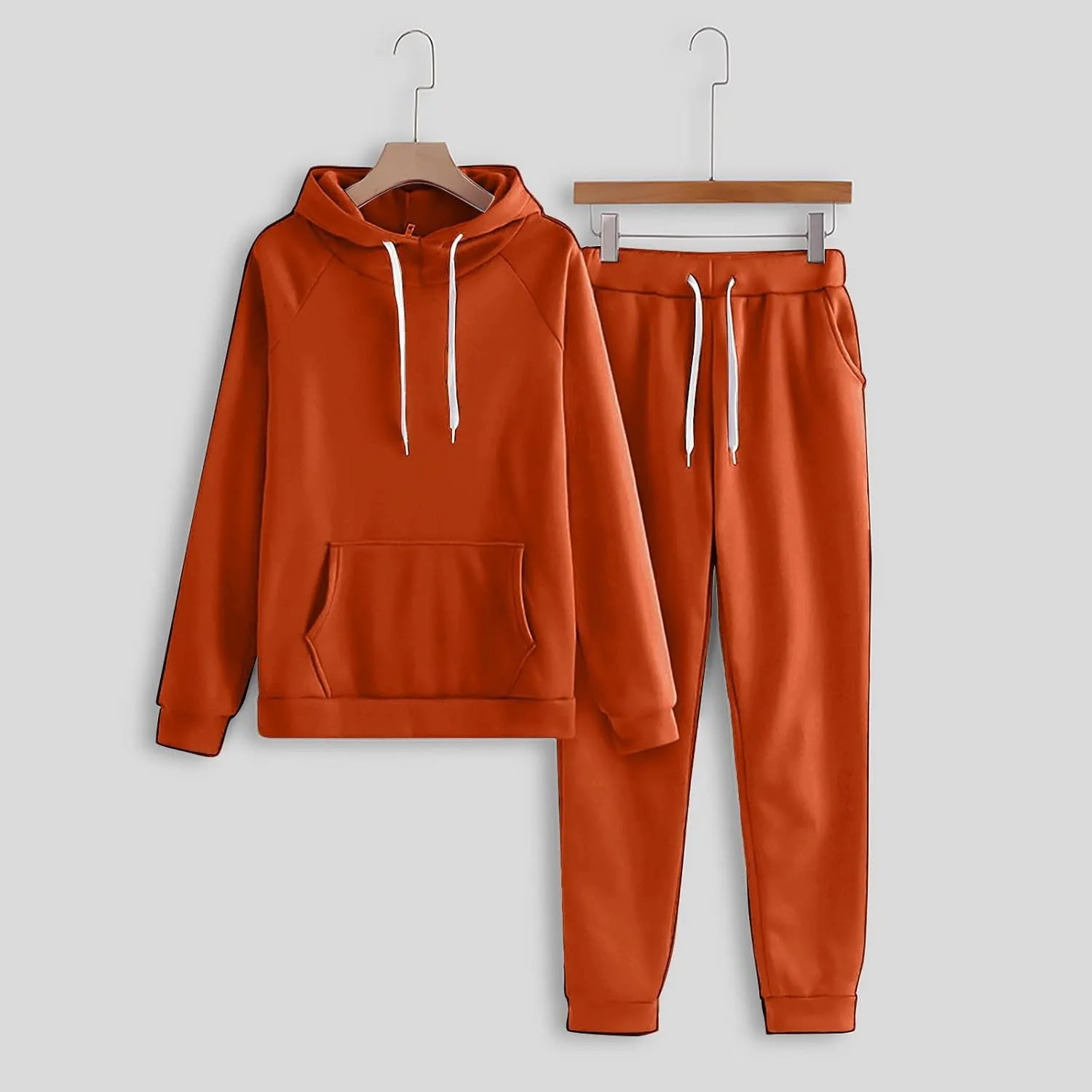Lastesso Womens Loungewear Set Plus Size Cozy Hoodie Casual Fit Travel Sets Solid Sweatsuits with Pockets Tracksuit Outfits