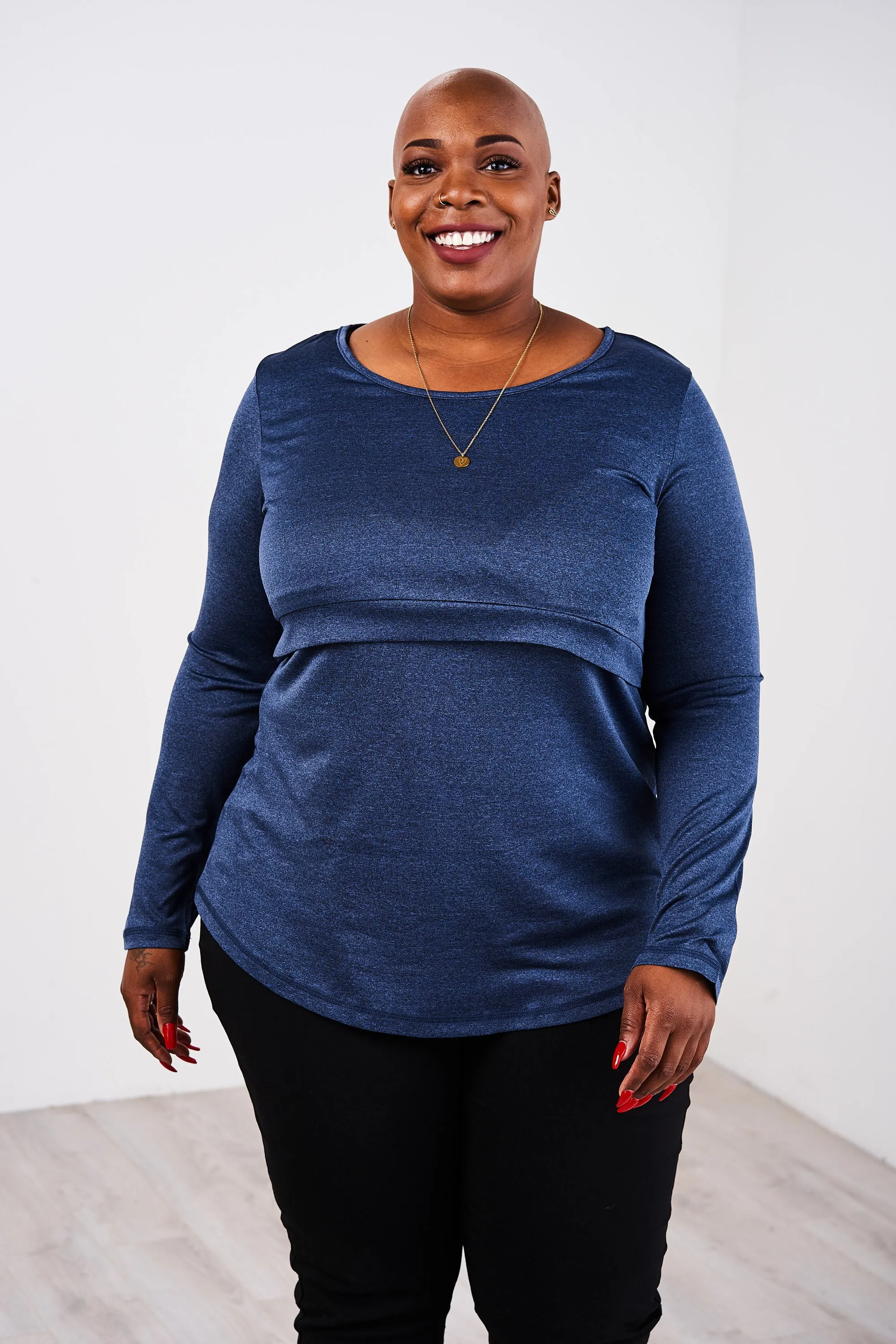 Latched Mama Long Sleeve Performance Nursing Tee - Last Chance