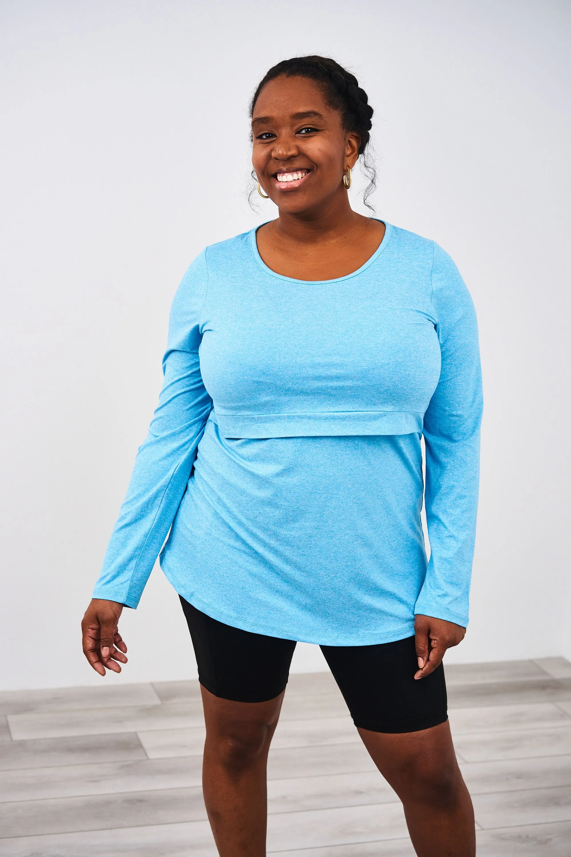 Latched Mama Long Sleeve Performance Nursing Tee - Last Chance
