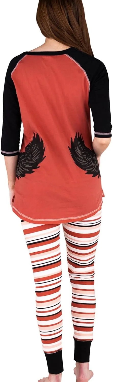 LazyOne Women's Soft Casual Pajama Leggings and Tall Tee Sets with Cute Fun Prints, Cute Women's Pajama Sets