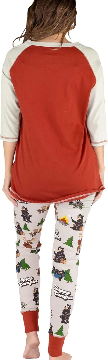 LazyOne Women's Soft Casual Pajama Leggings and Tall Tee Sets with Cute Fun Prints, Cute Women's Pajama Sets