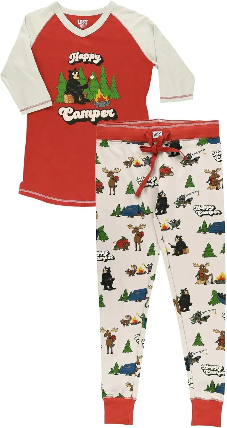 LazyOne Women's Soft Casual Pajama Leggings and Tall Tee Sets with Cute Fun Prints, Cute Women's Pajama Sets