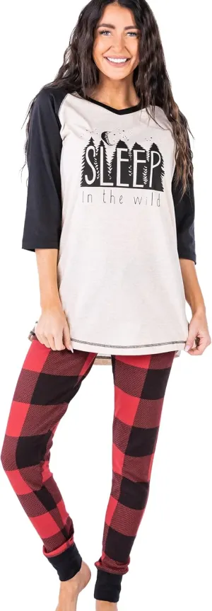 LazyOne Women's Soft Casual Pajama Leggings and Tall Tee Sets with Cute Fun Prints, Cute Women's Pajama Sets