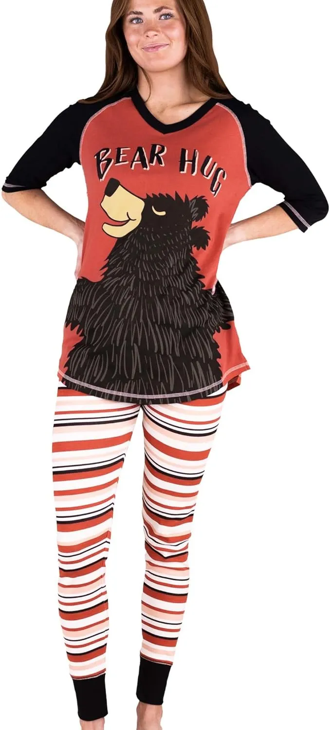 LazyOne Women's Soft Casual Pajama Leggings and Tall Tee Sets with Cute Fun Prints, Cute Women's Pajama Sets