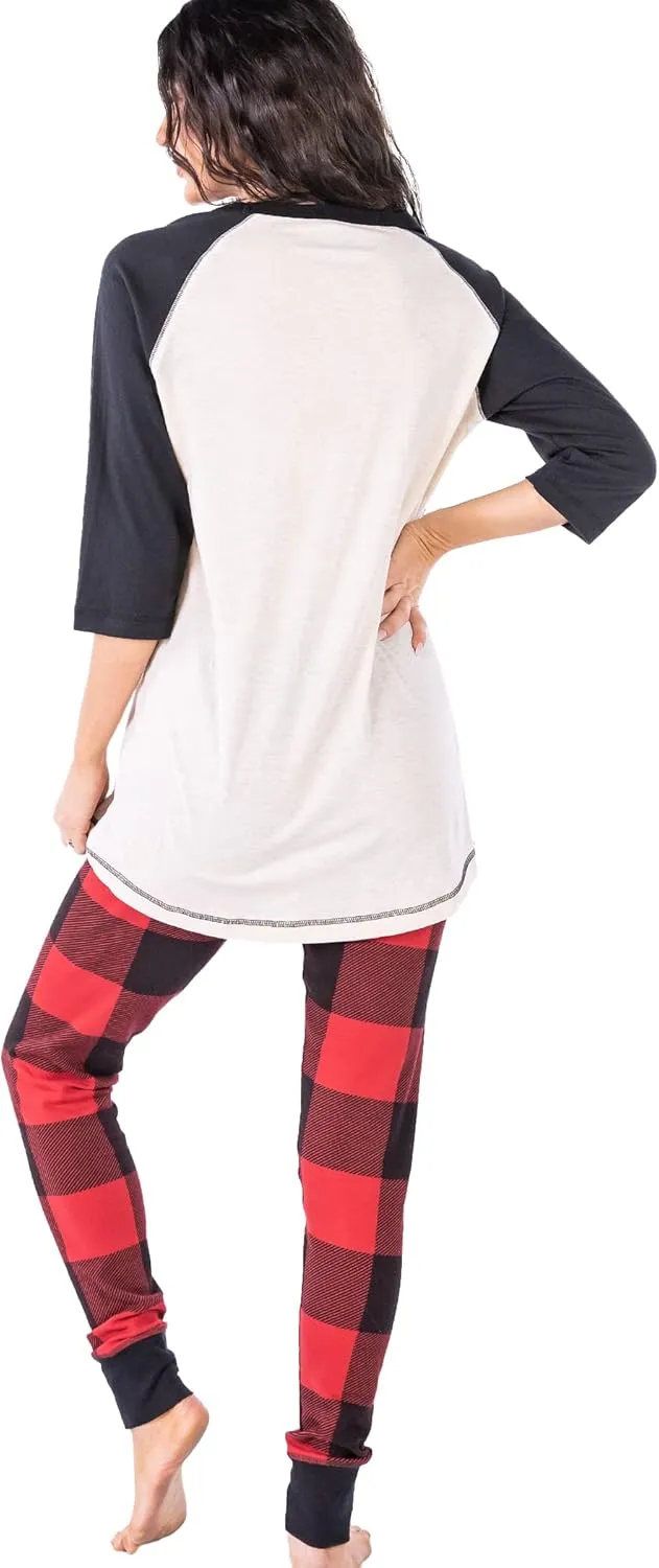 LazyOne Women's Soft Casual Pajama Leggings and Tall Tee Sets with Cute Fun Prints, Cute Women's Pajama Sets