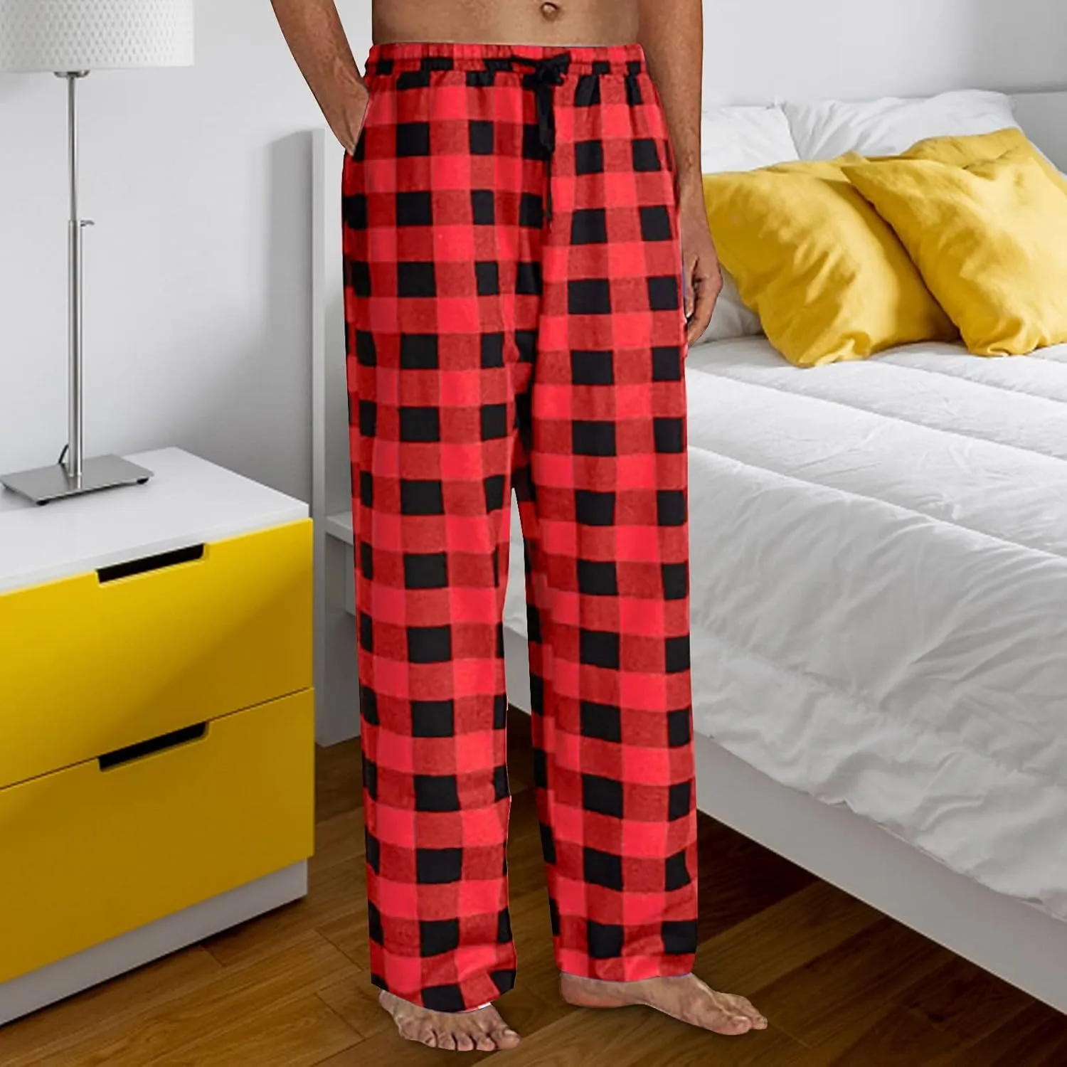 LCMTWX Mens Christmas Pajamas Pants Pajama Pants with Drawstring and Pockets Men Pajama Pants Funny Christmas Pajamas