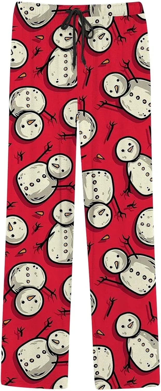 LCMTWX Pajama Pants Casual Pants Pajama Pants with Drawstring and Pockets Pj Pants Men's Pajama Bottoms Christmas Pajamas