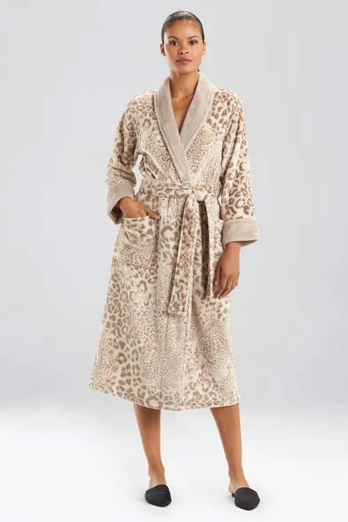 Leopard Fleece Robe