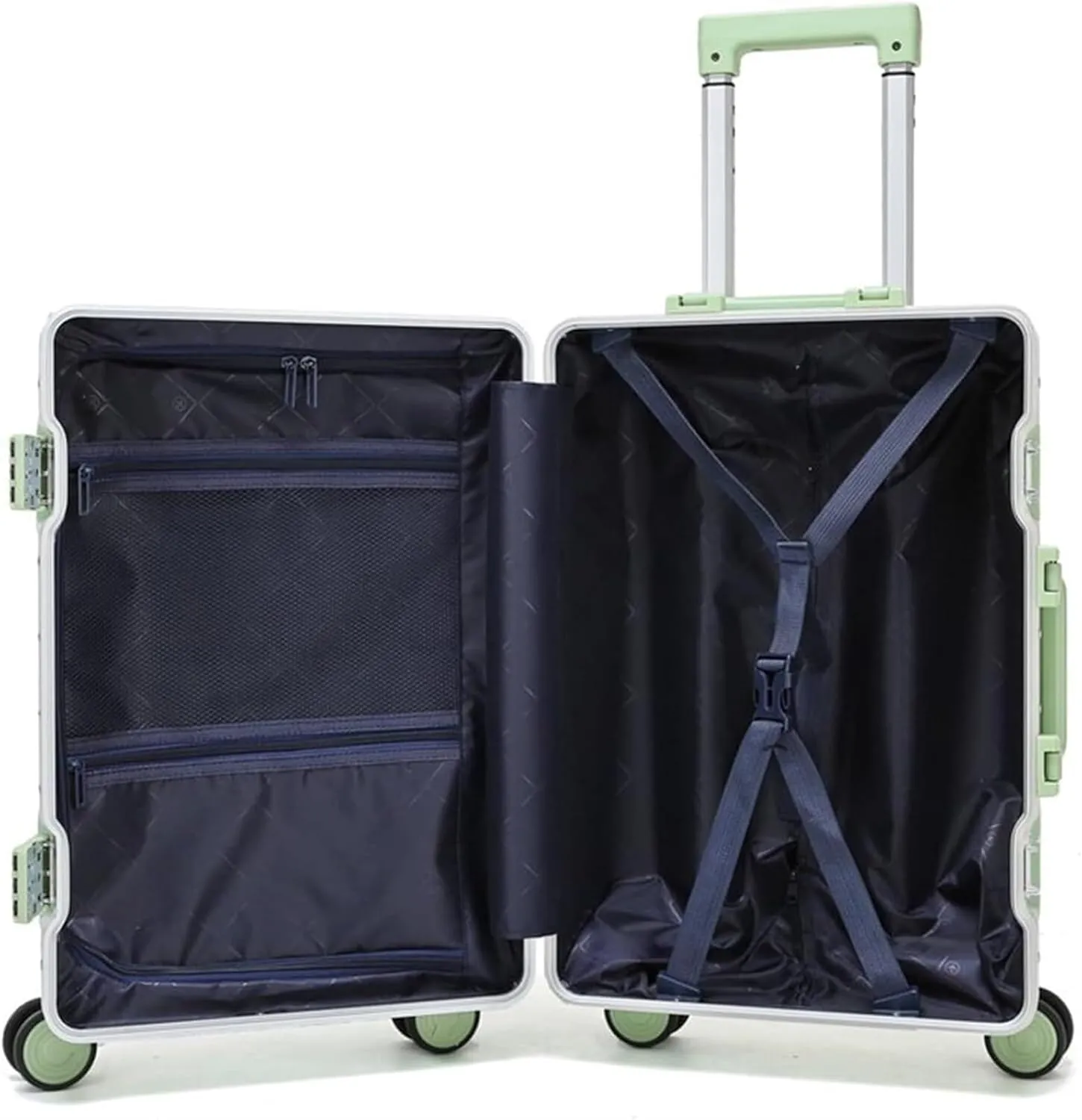 Light Suitcase Multifunctional Partition Trolley Case Light Password Travel Hardside Carry On Luggage Wheeled Luggage(D,26in)