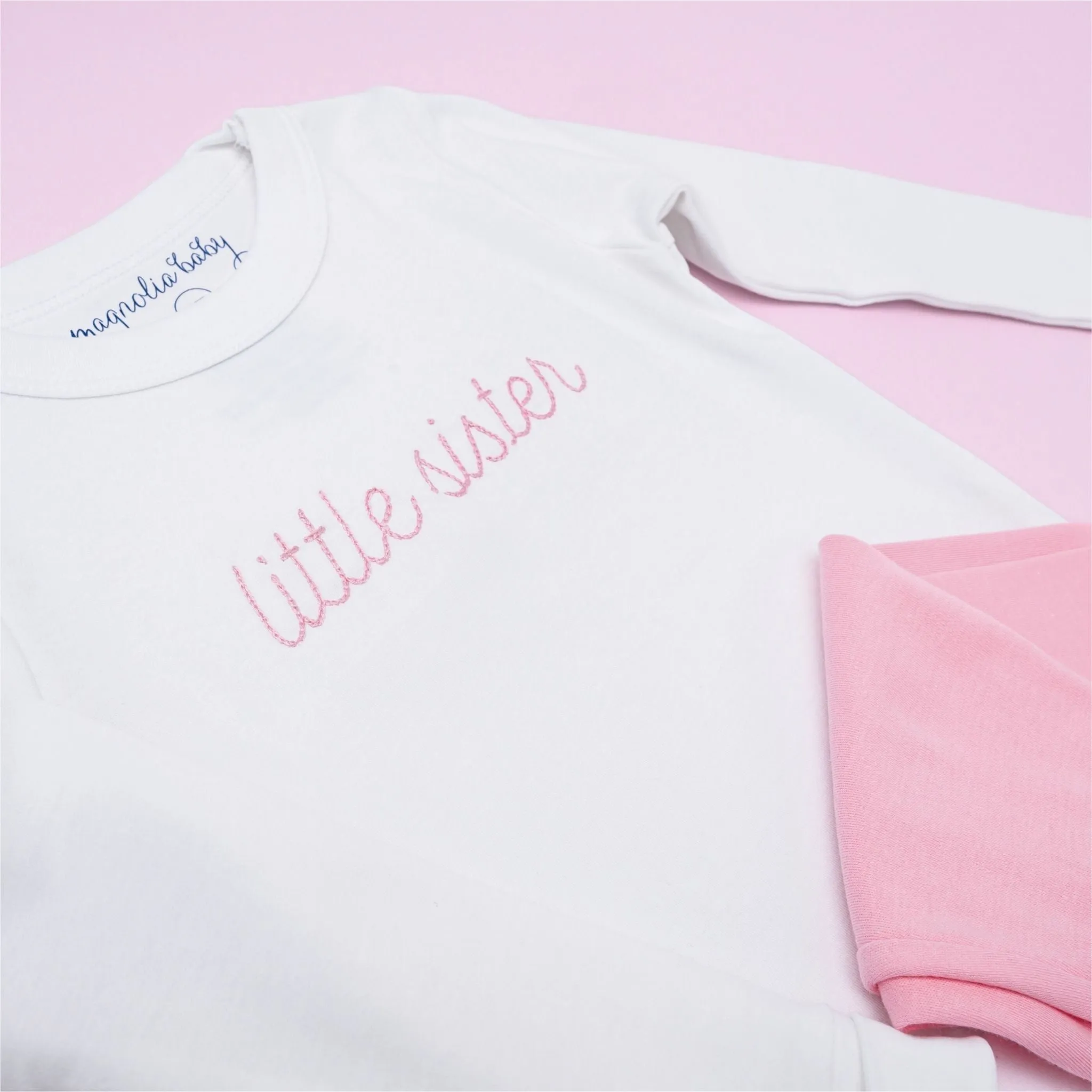 Little Sister Embroidered Long Pajamas