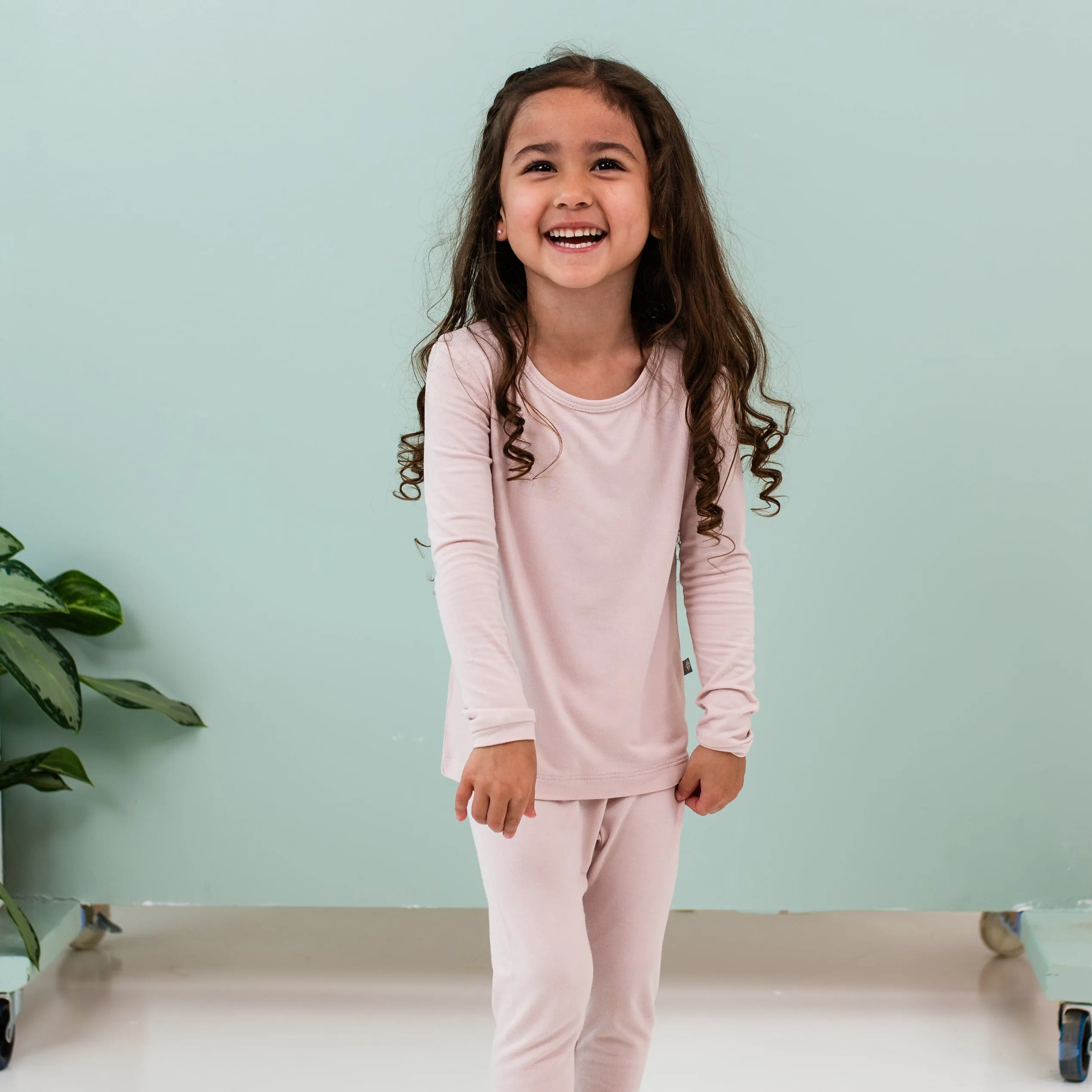 Long Sleeve Pajamas in Blush