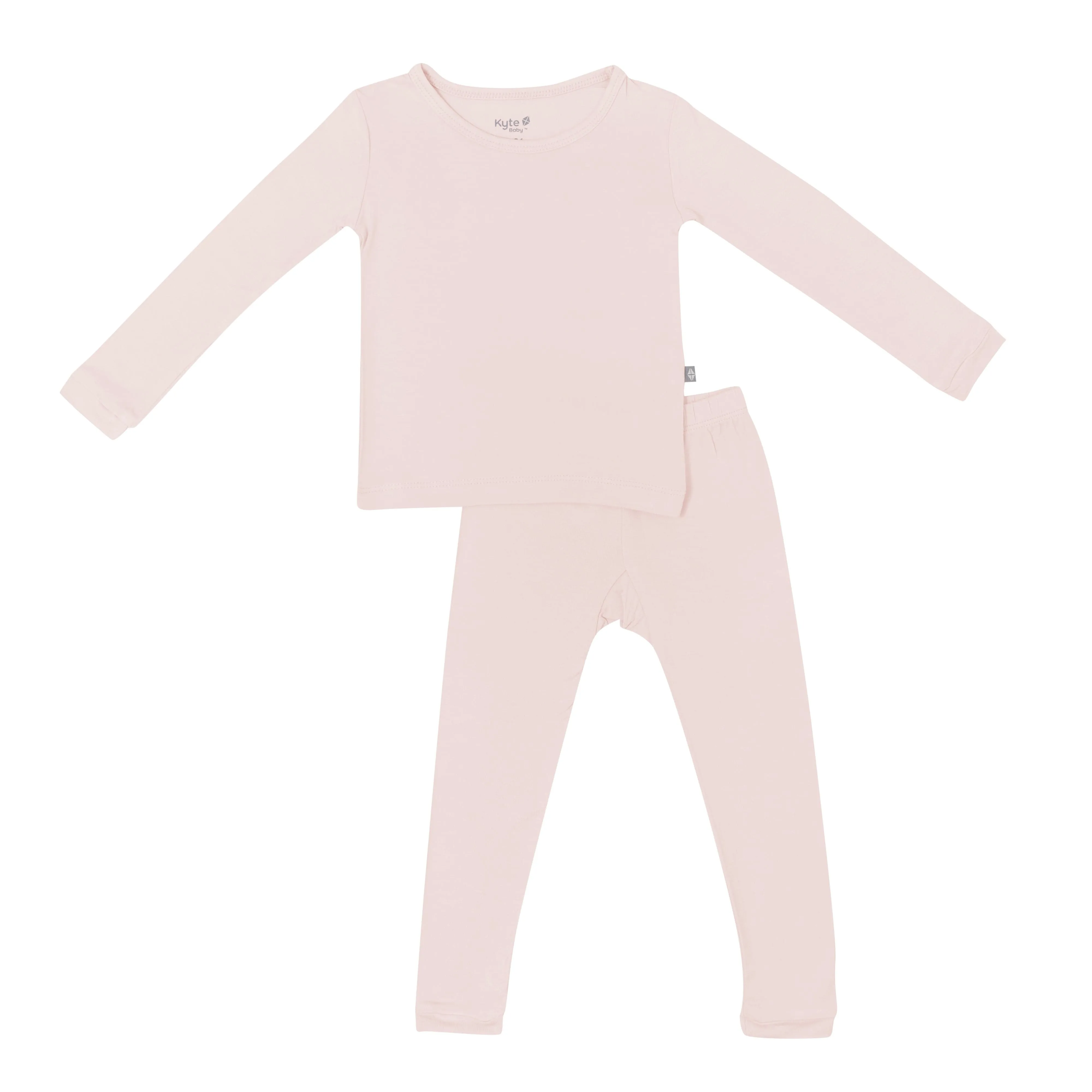 Long Sleeve Pajamas in Blush