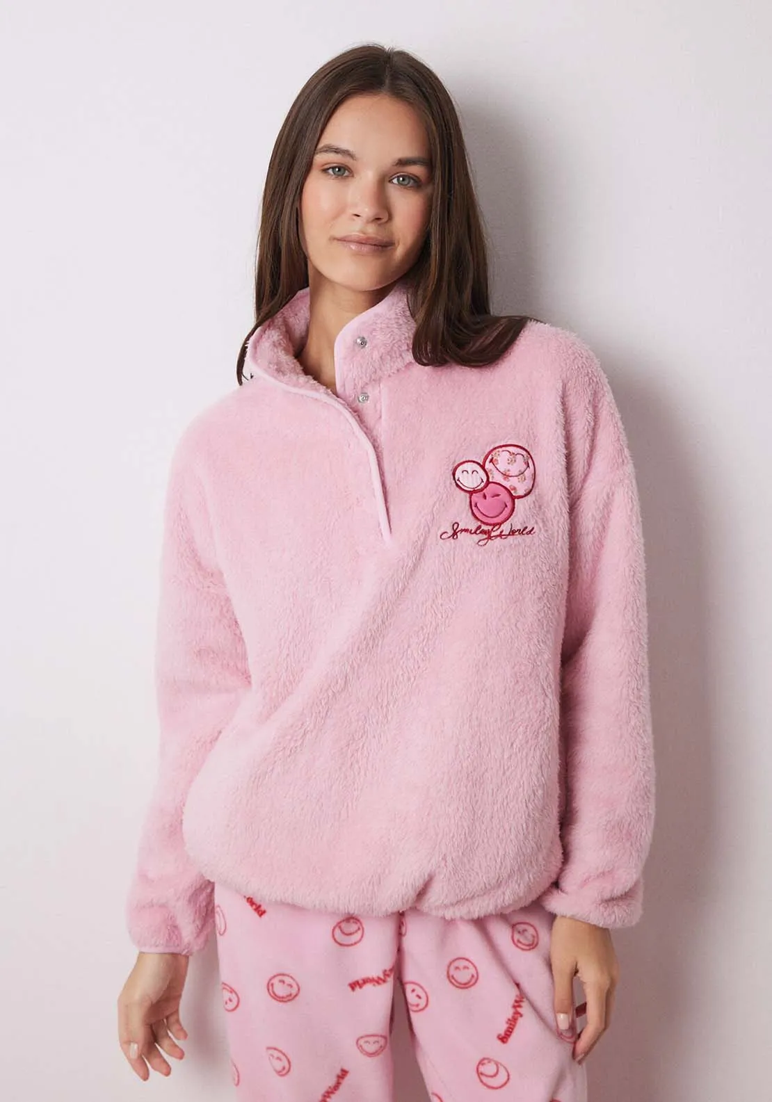 Long Sleeves Long Pant Pyjama - Pink
