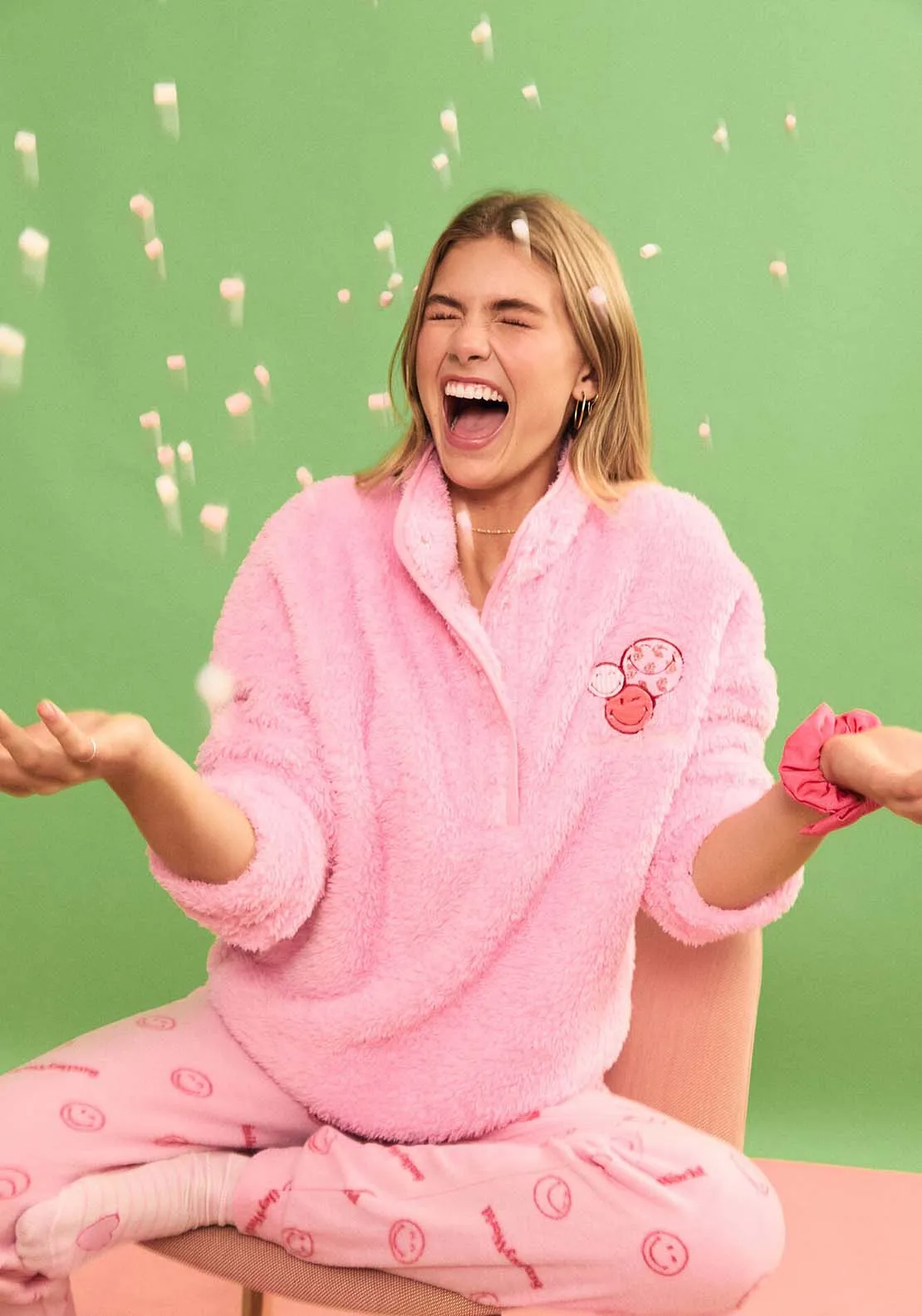 Long Sleeves Long Pant Pyjama - Pink